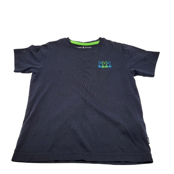 Psycho Bunny Other - Psycho Bunny Graphic T Shirt Kids SZ 10/12 Medium Black Neon